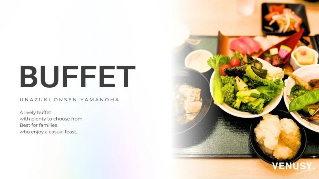 My light dinner selection from the Unazuki Yamanoha buffet at restaurant Seeds