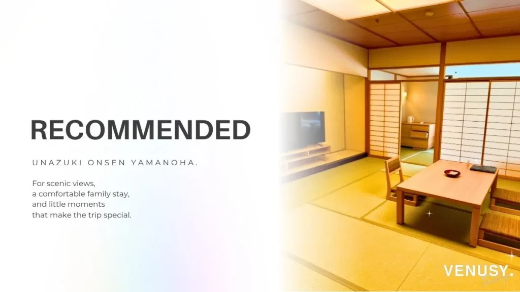 Japanese-Western family room at Unazuki Yamanoha with a spacious tatami area